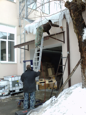 козырек от сосулек